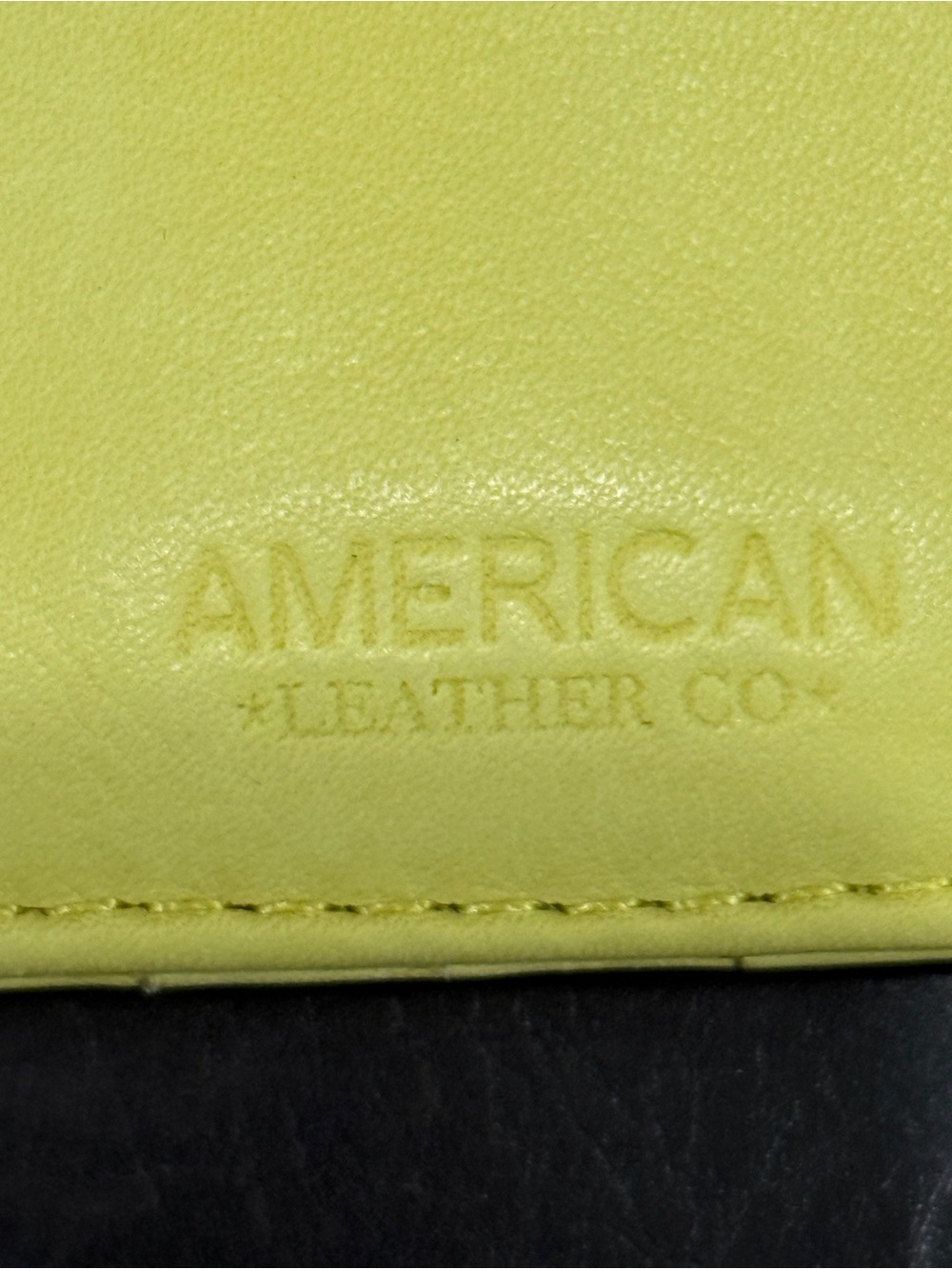 American Leather Co. Citrus YellowLeather Accessory - Picture 6 of 12